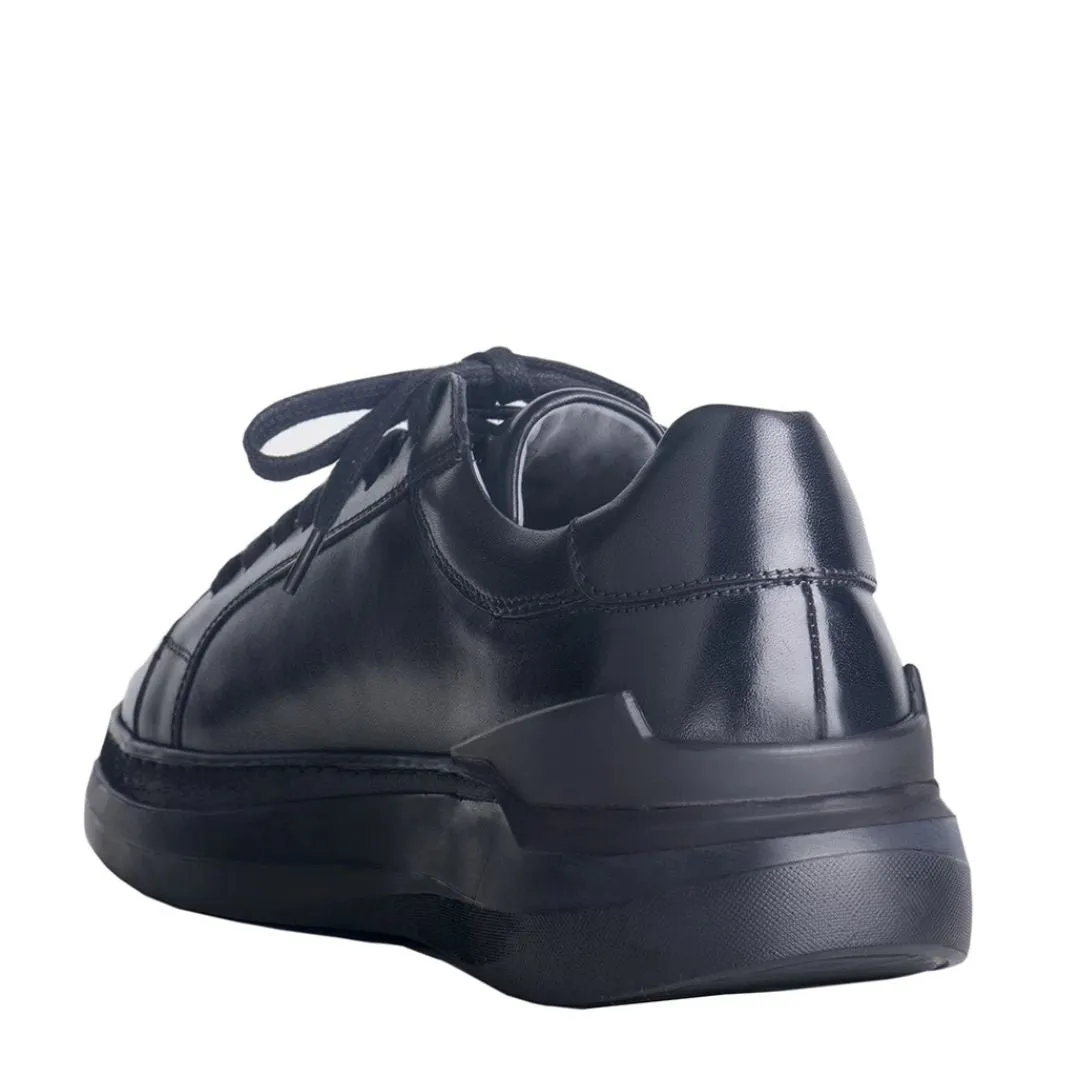 Madasat Black Genuine Leather Sneaker shoes - 871 |