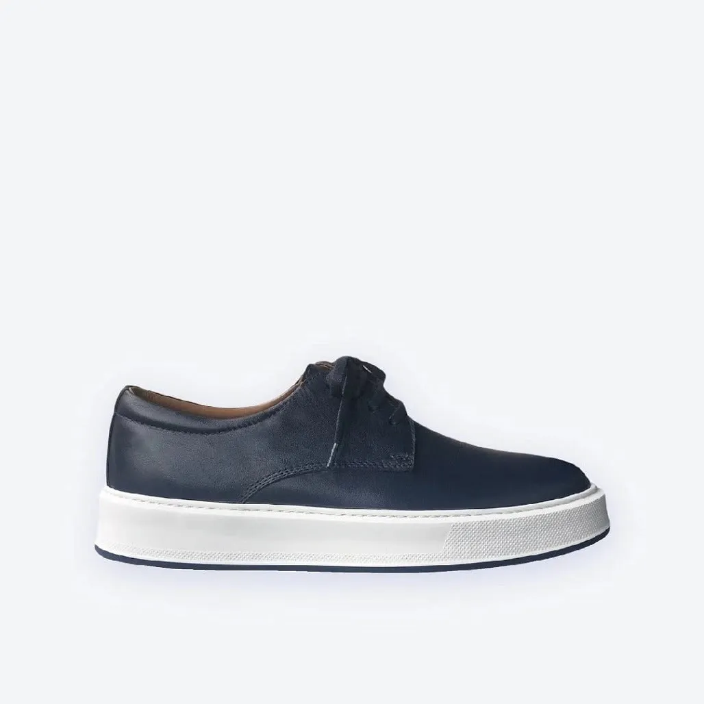 Madasat Navy Blue Genuine Natural Leather Shoes - 872 |