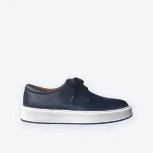 Madasat Navy Blue Genuine Natural Leather Shoes - 872 |