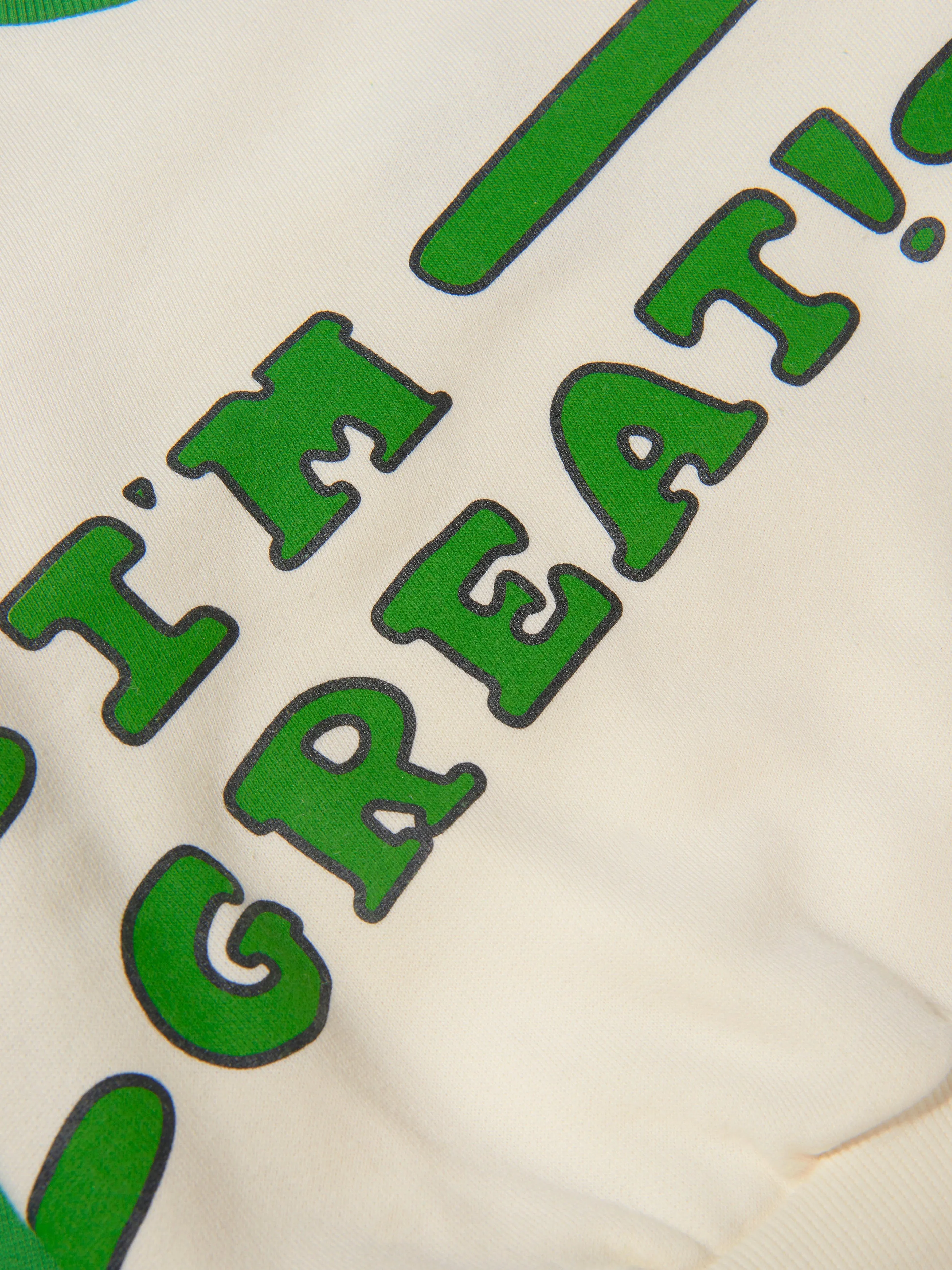 Mini Rodini Kids Organic Cotton I'm Great! Sweatshirt