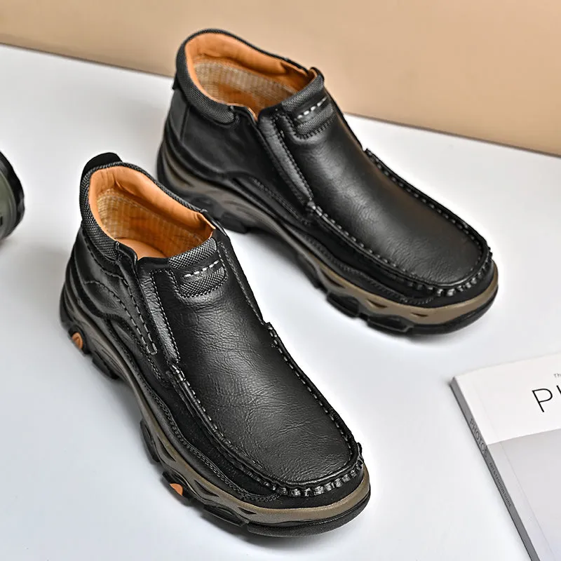 Mitchell Shoes Men's Casual Slip-On High Top Orthopedic Boots