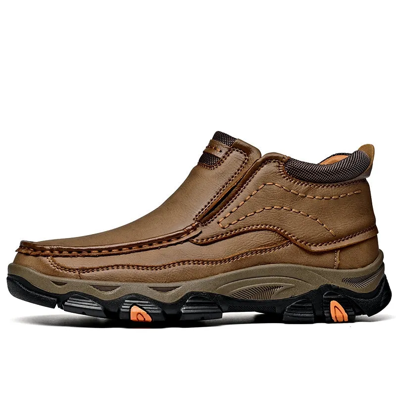 Mitchell Shoes Men's Casual Slip-On High Top Orthopedic Boots