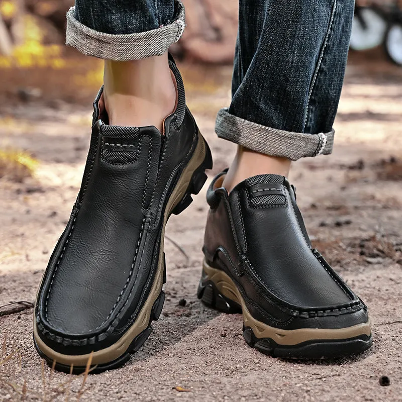 Mitchell Shoes Men's Casual Slip-On High Top Orthopedic Boots