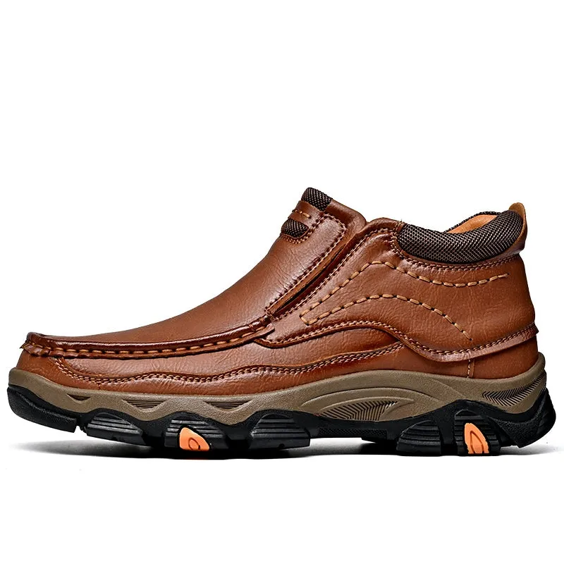 Mitchell Shoes Men's Casual Slip-On High Top Orthopedic Boots
