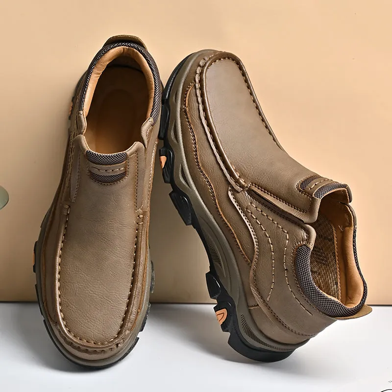 Mitchell Shoes Men's Casual Slip-On High Top Orthopedic Boots