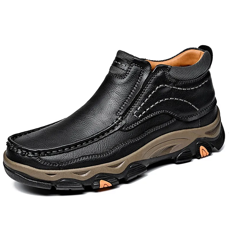 Mitchell Shoes Men's Casual Slip-On High Top Orthopedic Boots