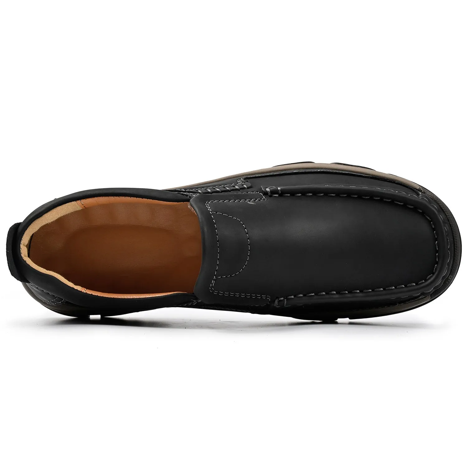 Mitchell Shoes Orthopedic Casual Genuine Leather Slip On Loafers