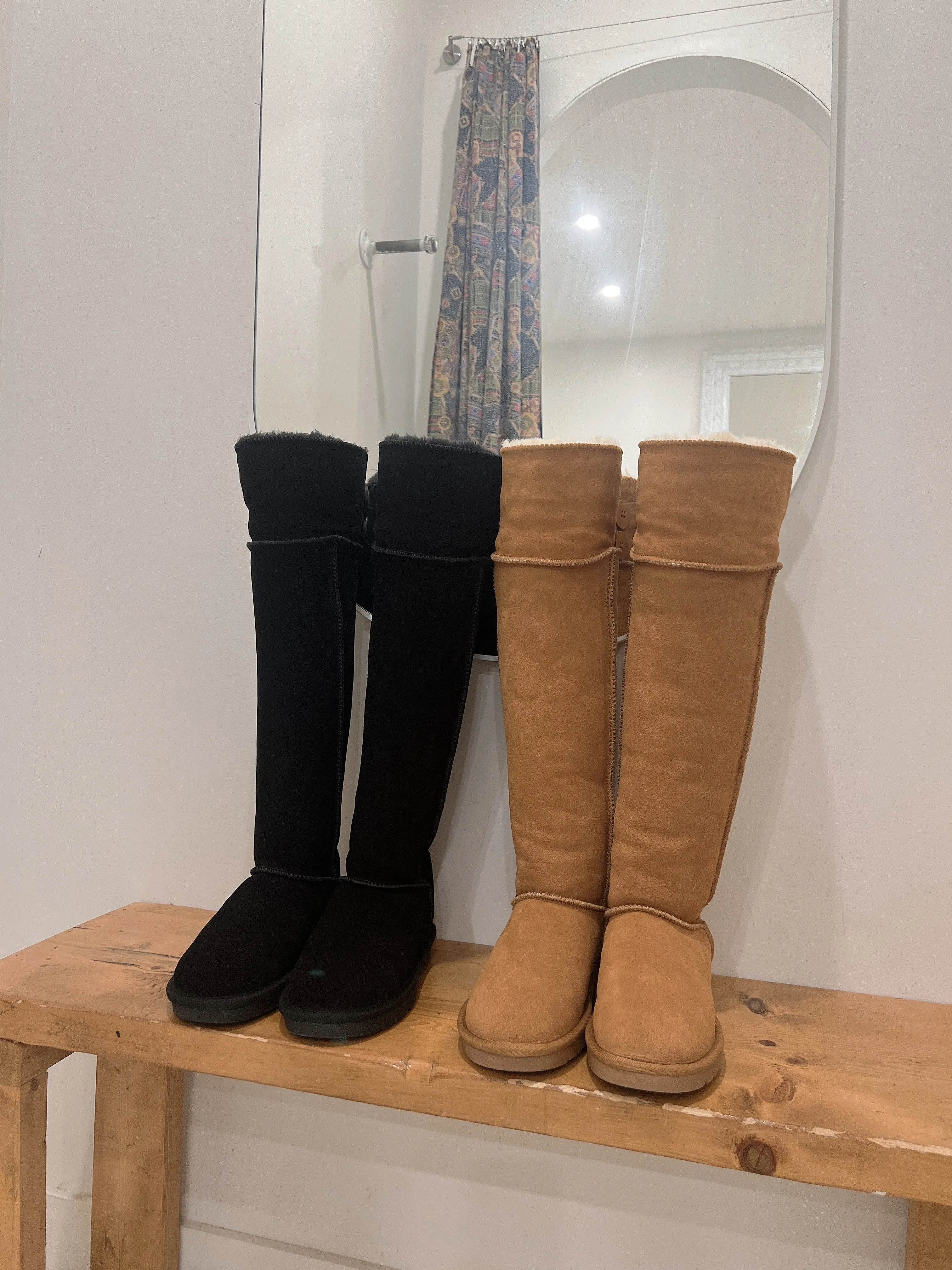 NELLA Knee high sherpa boots