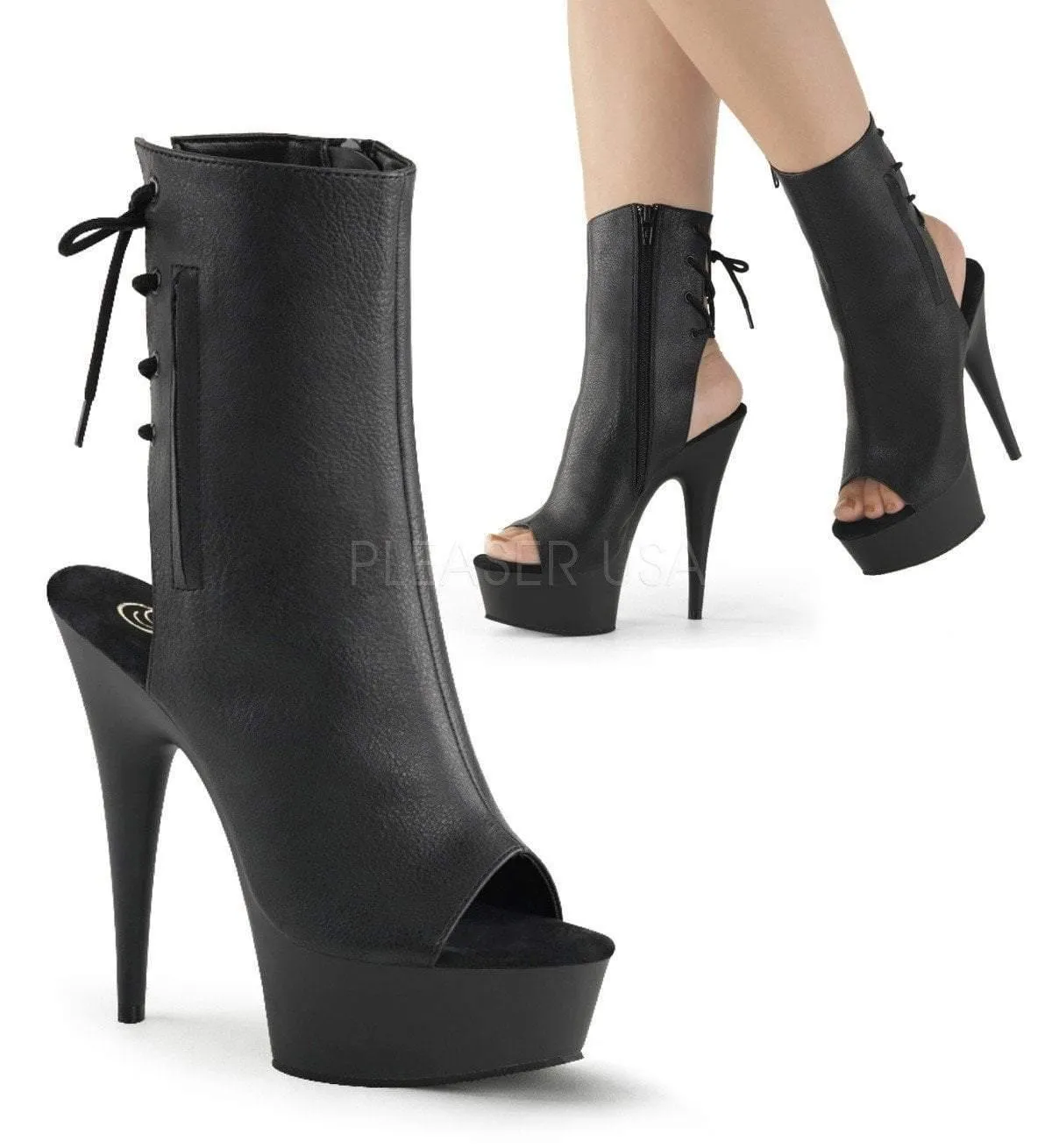 Open Toe Ankle Boots