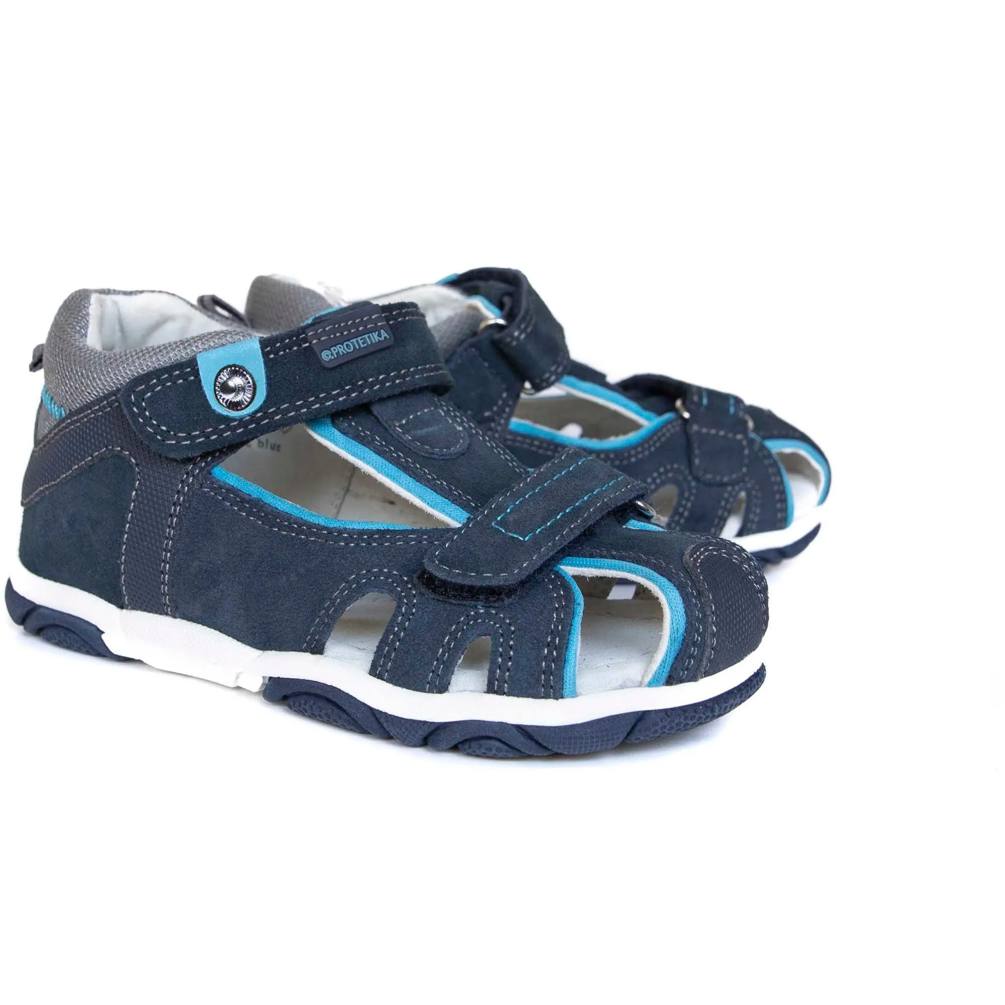 REAL blue toddler boy arch support sandals