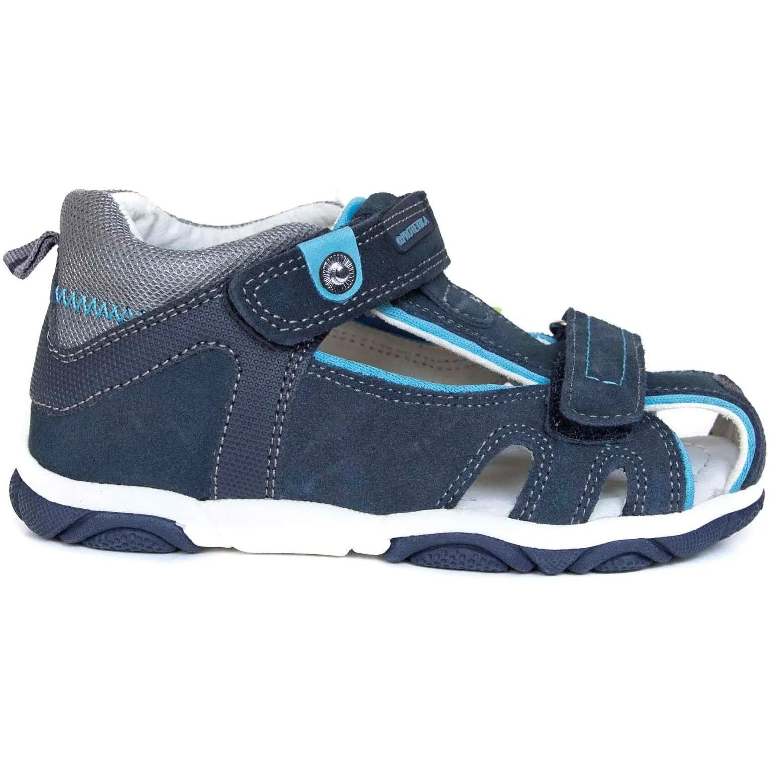 REAL blue toddler boy arch support sandals