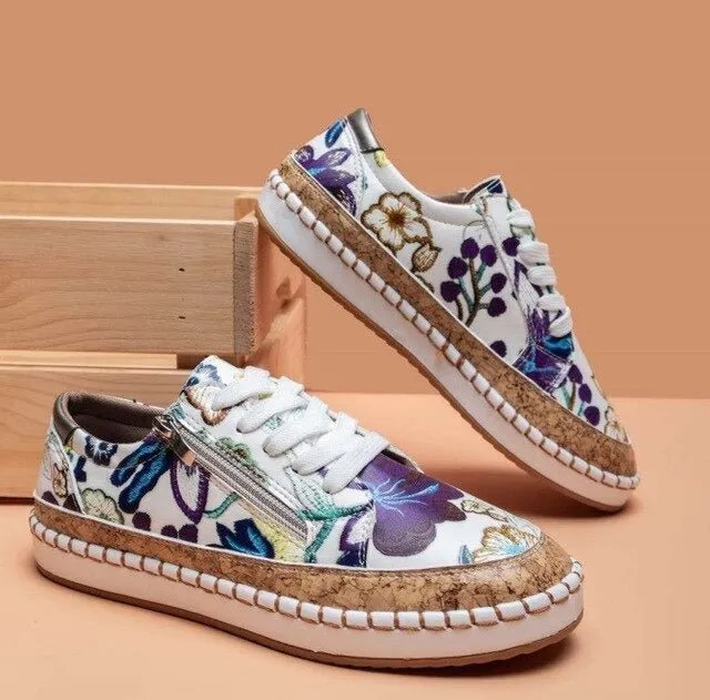 Santorini™  | Orthopedic Floral Shoes