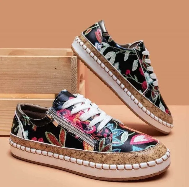 Santorini™  | Orthopedic Floral Shoes