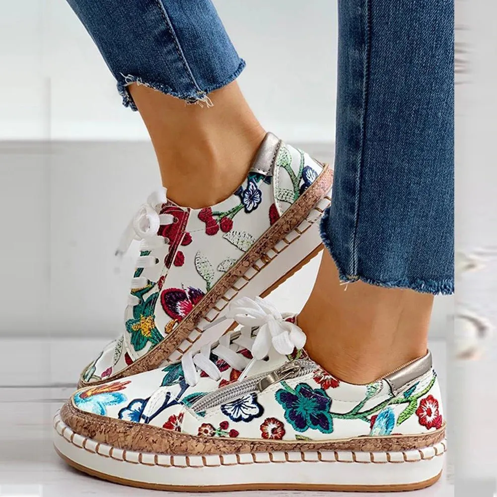 Santorini™  | Orthopedic Floral Shoes