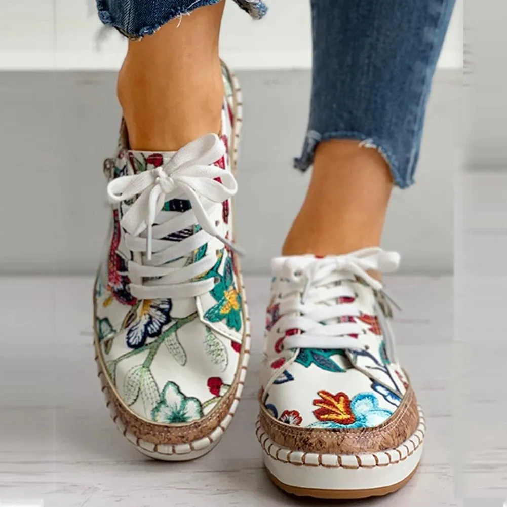 Santorini™  | Orthopedic Floral Shoes