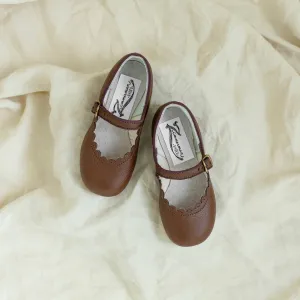 Scalloped Mary Jane | Dark Brown