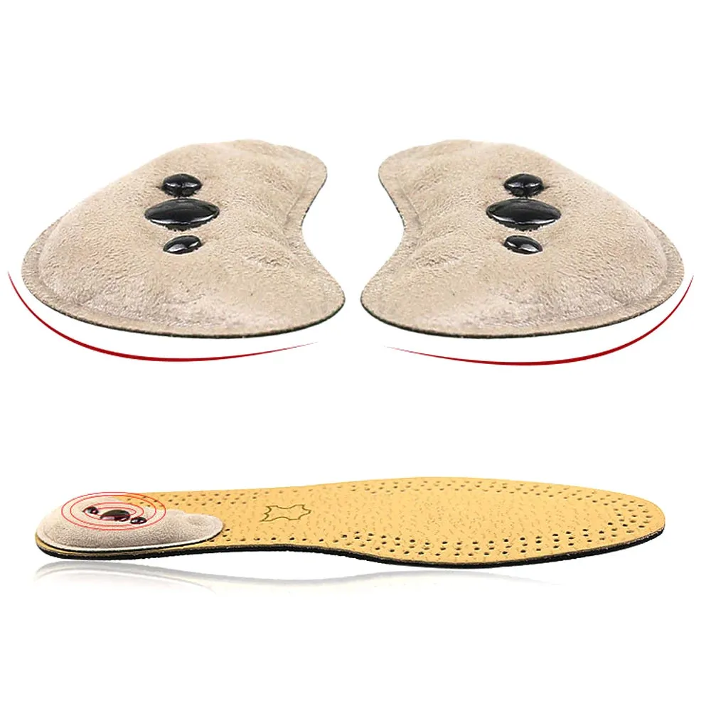 Tcare 2Pcs X/O Legs Orthopedic Magnet Massage Insoles Arch Support Orthotic Insole Flatfoot Corrector Pedicure Cushion Heel Pads
