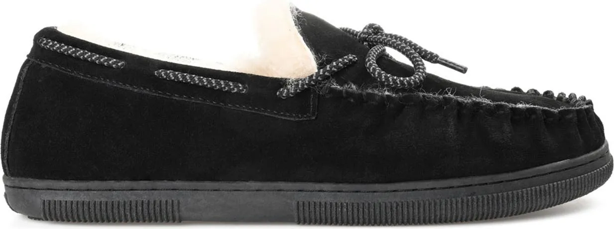 TERRITORY BOOTS Meander Genuine Shearling Lined Suede Moccasin