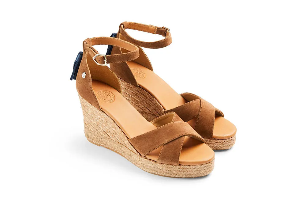 Valencia Wedge - Tan