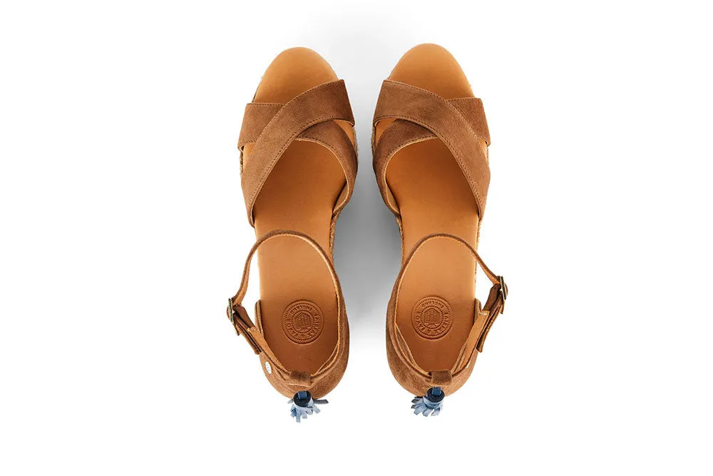 Valencia Wedge - Tan