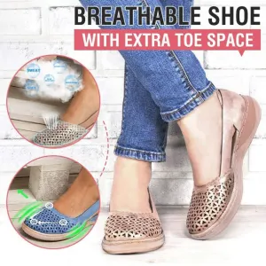 Wedges Orthopedic Hollow Out PU Summer Vintage Sandals