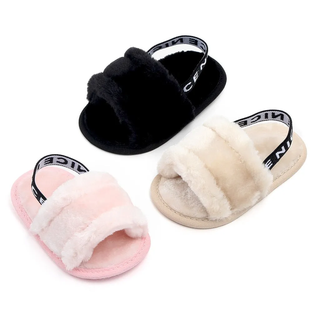 Winter Fuzzy Baby Slipper