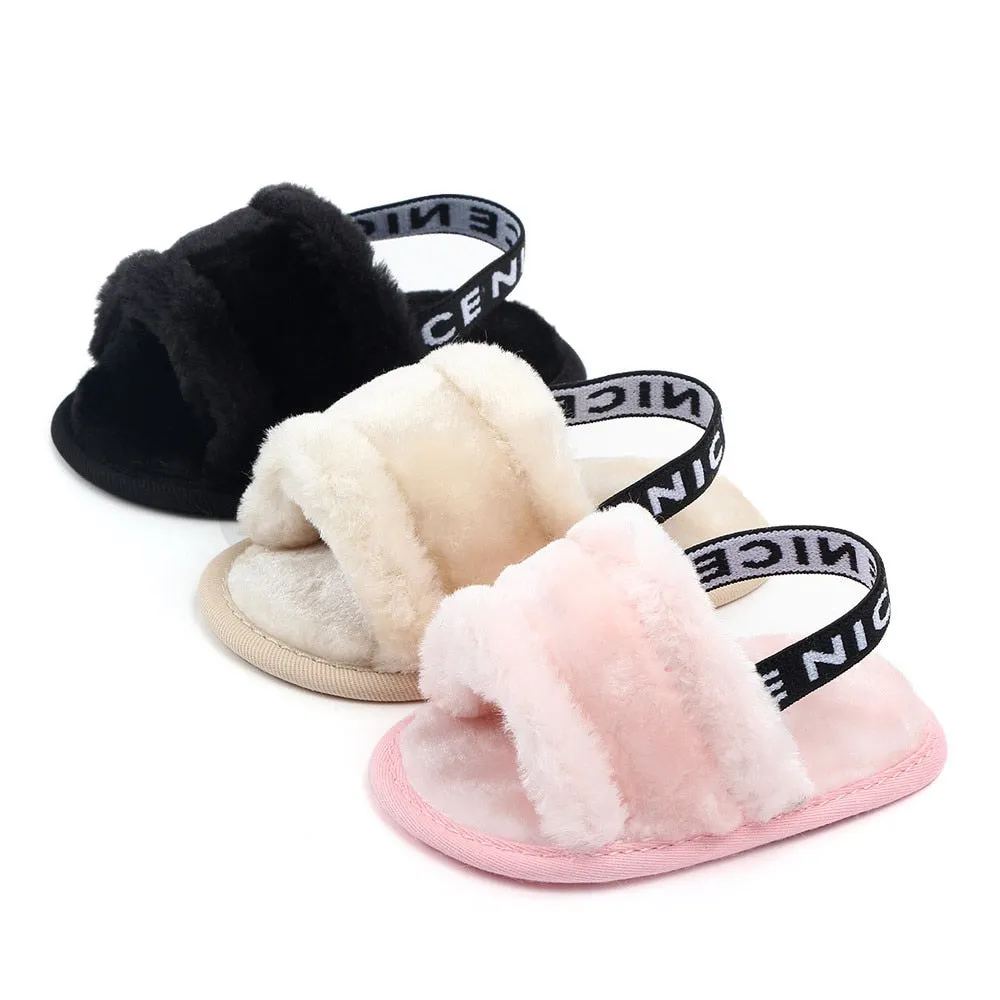 Winter Fuzzy Baby Slipper