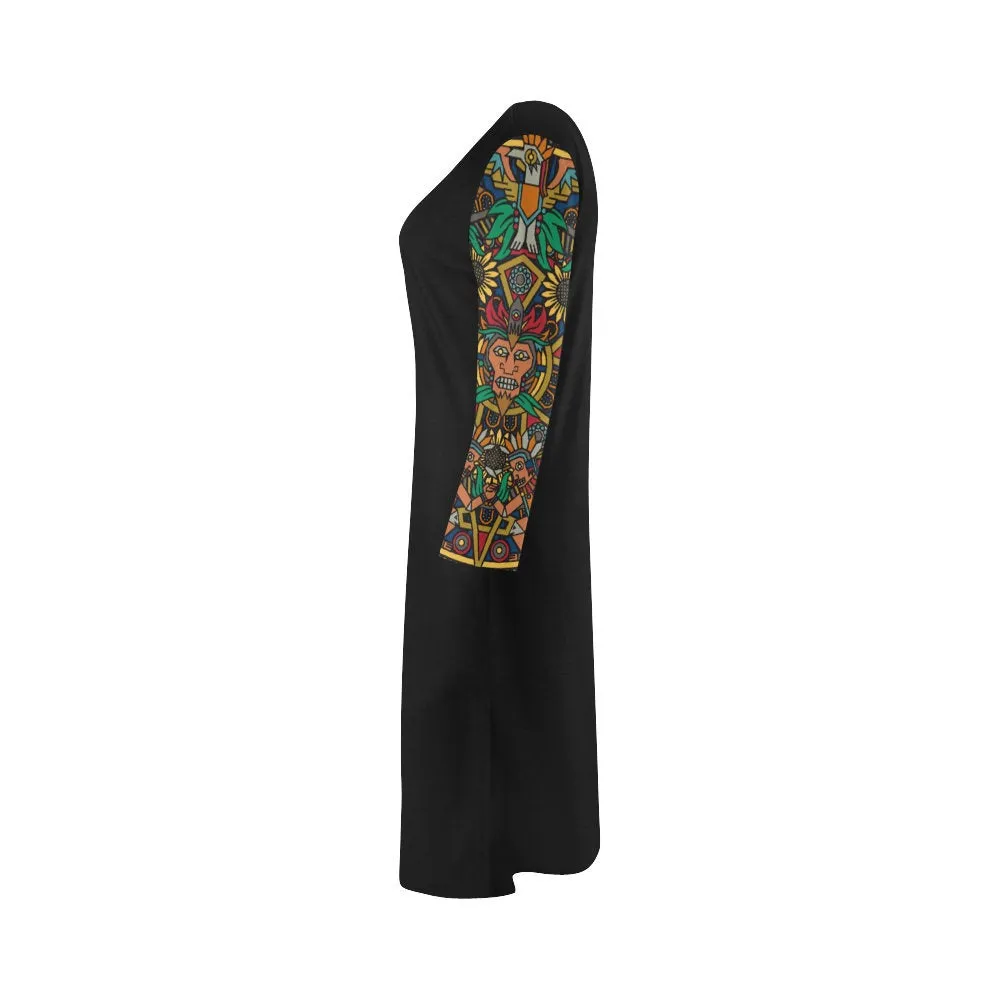 WitchyMade Witchcraft Athleisure Dress,  Witchcraft, Witch, Witchy Clothing, Witcyh Dress, Aztec