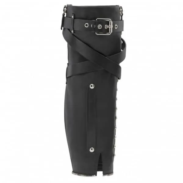 Zipper Garter Heel Sandals